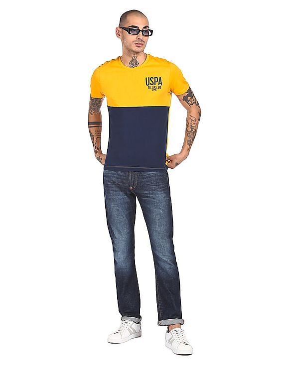 U.S. Polo Assn. Round Neck Brand Print T-Shirt