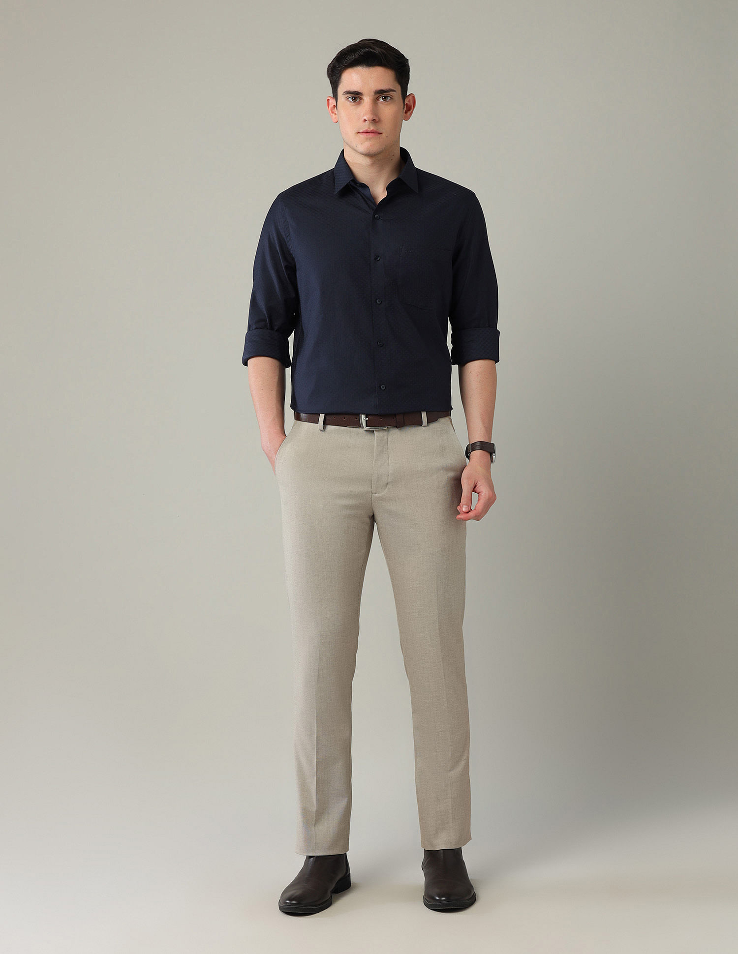 Arrow Iconic Textured Liberty Classic Fit Shirt