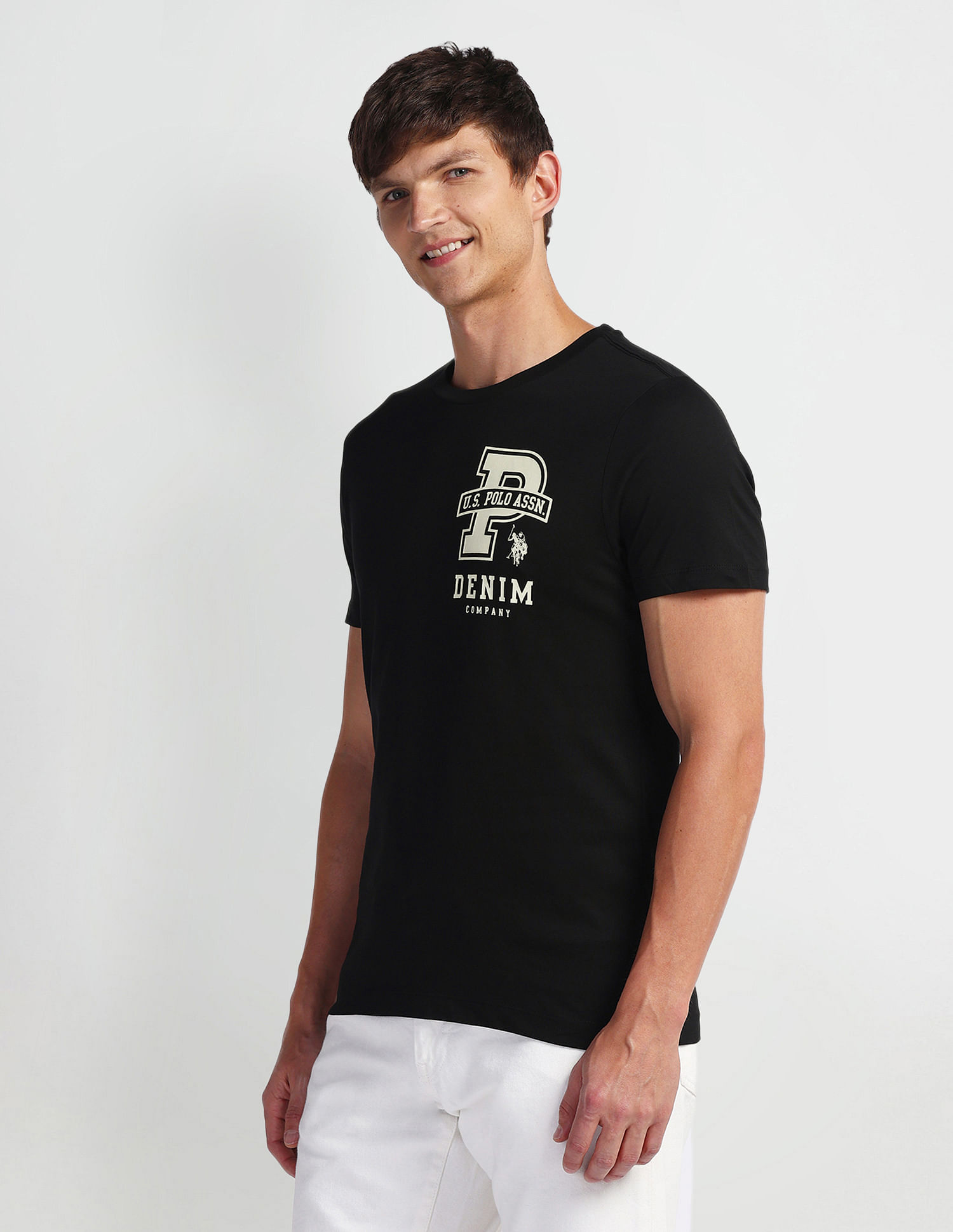 U.S. Polo Assn. Denim Co. Graphic Print Crew Neck T-Shirt