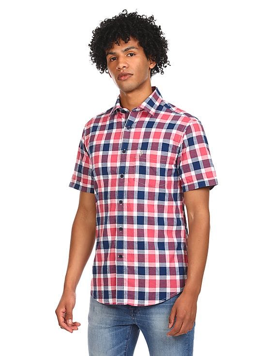 Nautica Wrinkle-Resistant Plaid Work Shirt – Wear To Office Casual Button-Down Shirt