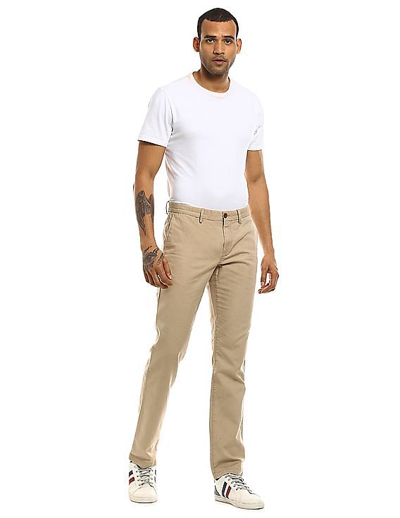 men's classic fit khaki pants