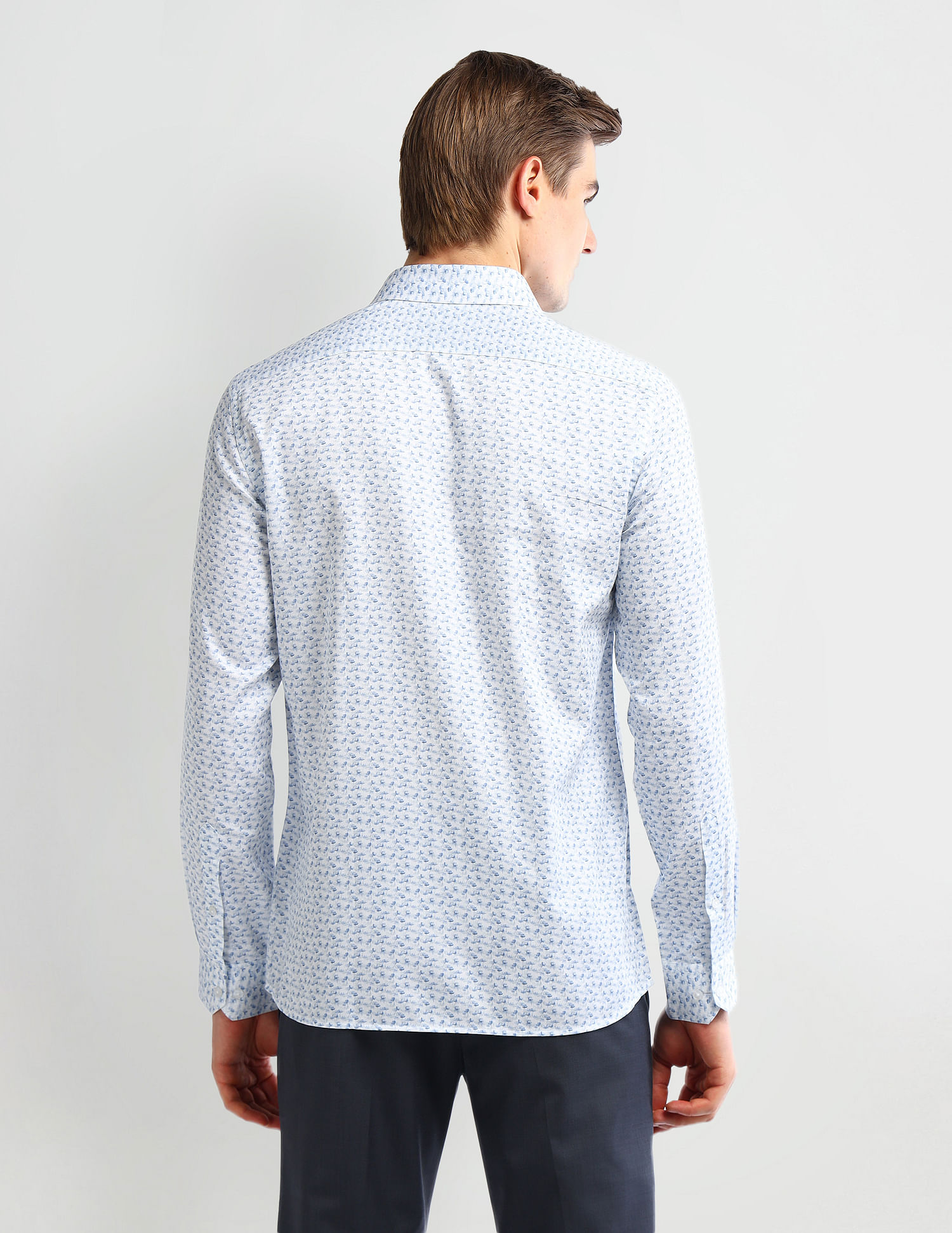 Arrow Geometric Printed Liberty Classic Fit Shirt