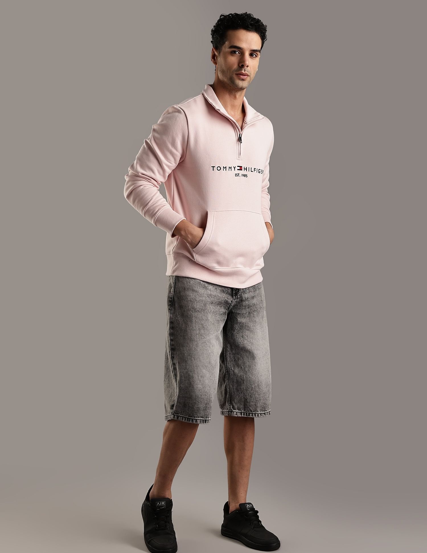 Tommy Hilfiger Embroidered Logo Regular-Fit Cotton Sweatshirt