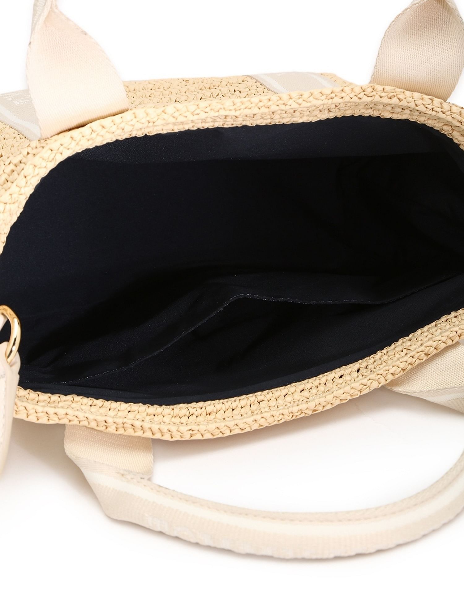 Tommy Hilfiger Crochet Beige Polypropylene Handbags