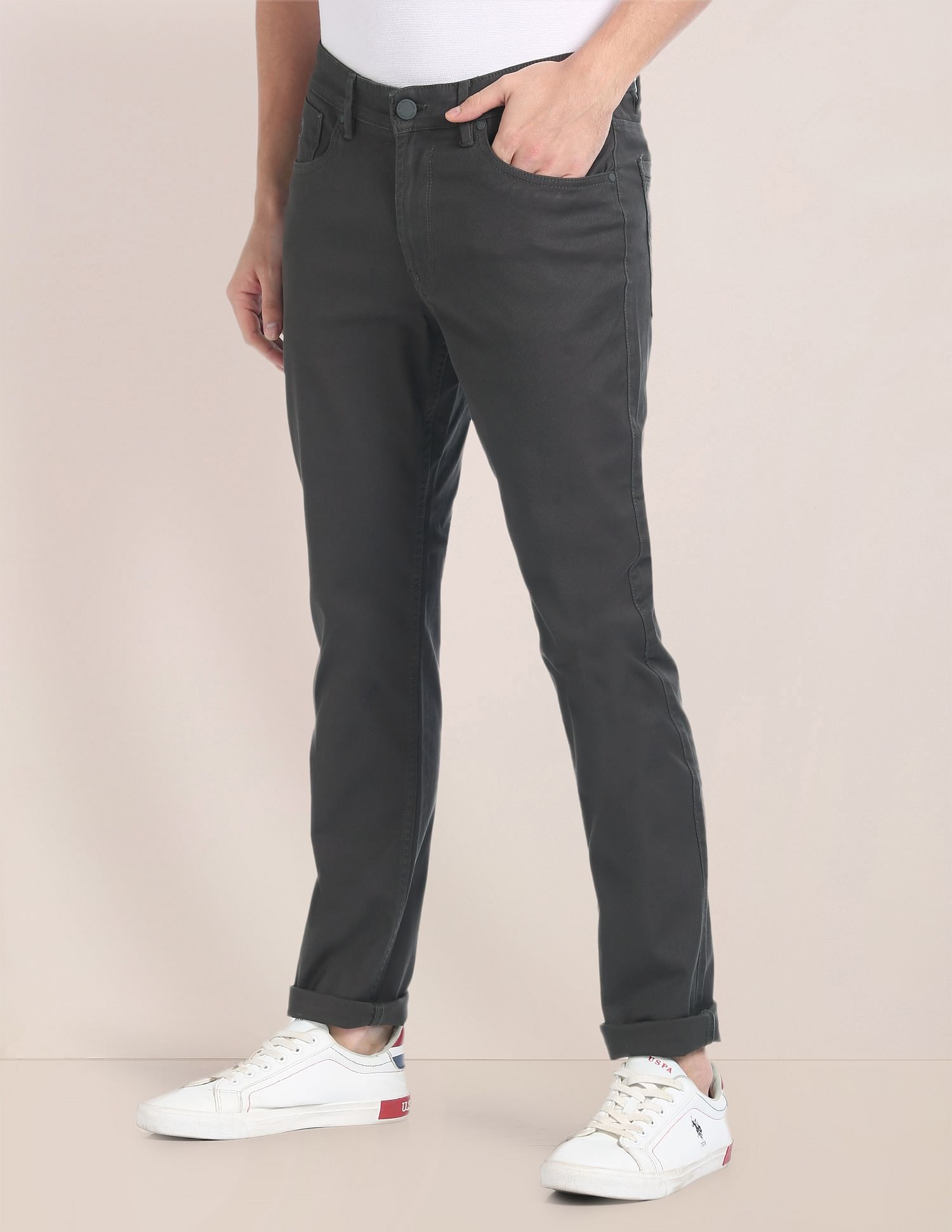 U.S. Polo Assn. Brandon Slim Tapered Fit Twill Trousers