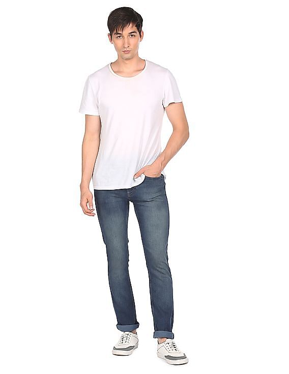 Flying Machine Mid Rise Michael Slim Tapered Fit Jeans