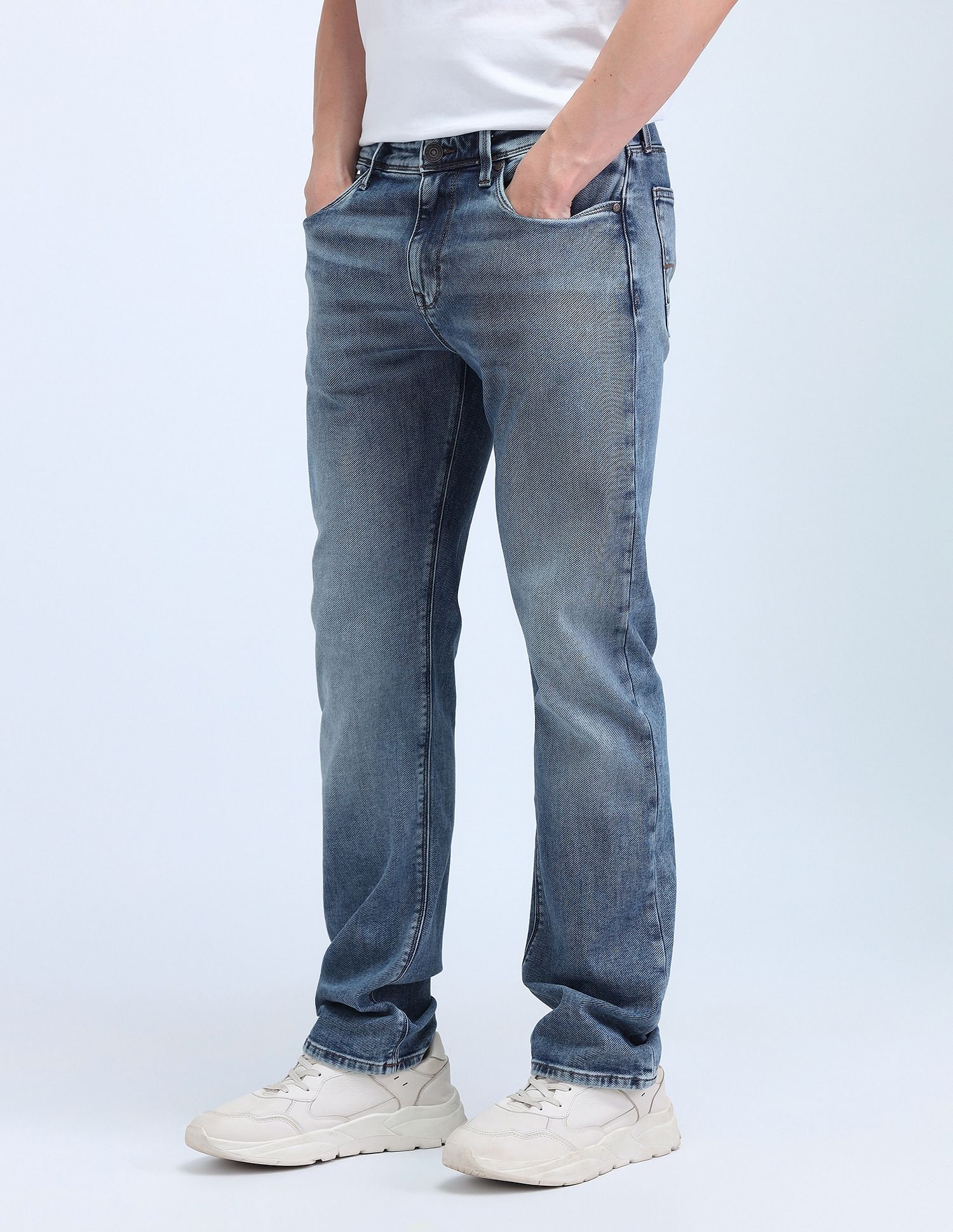 Flying Machine Mid Rise Straight Fit Jeans
