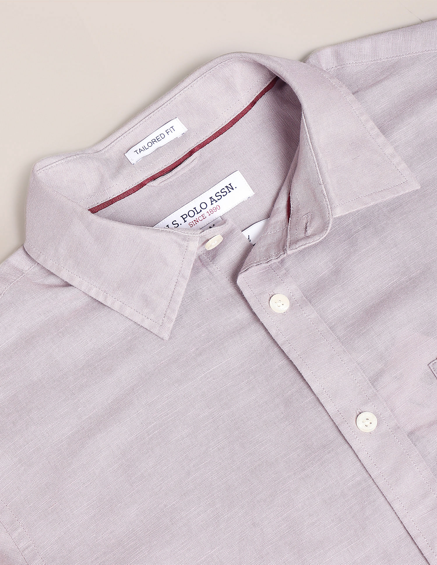 U.S. Polo Assn. Solid Linen Blend Shirt