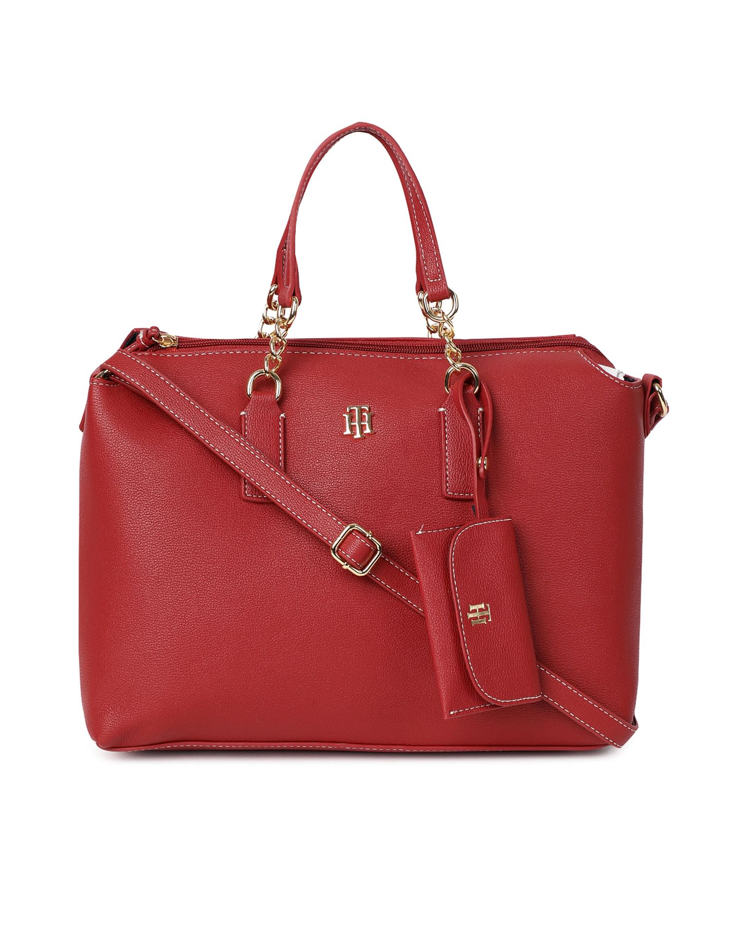 Tommy Hilfiger Grain Pebble Brielle Satchel Bag