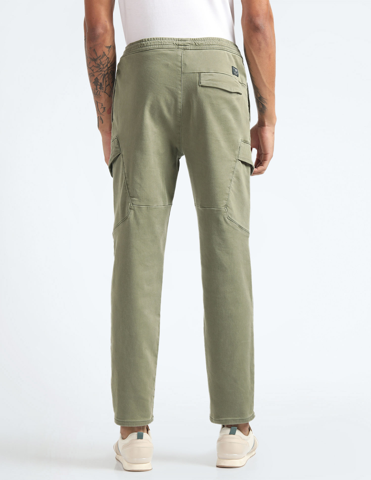 Flying Machine Mid Rise Solid Trousers