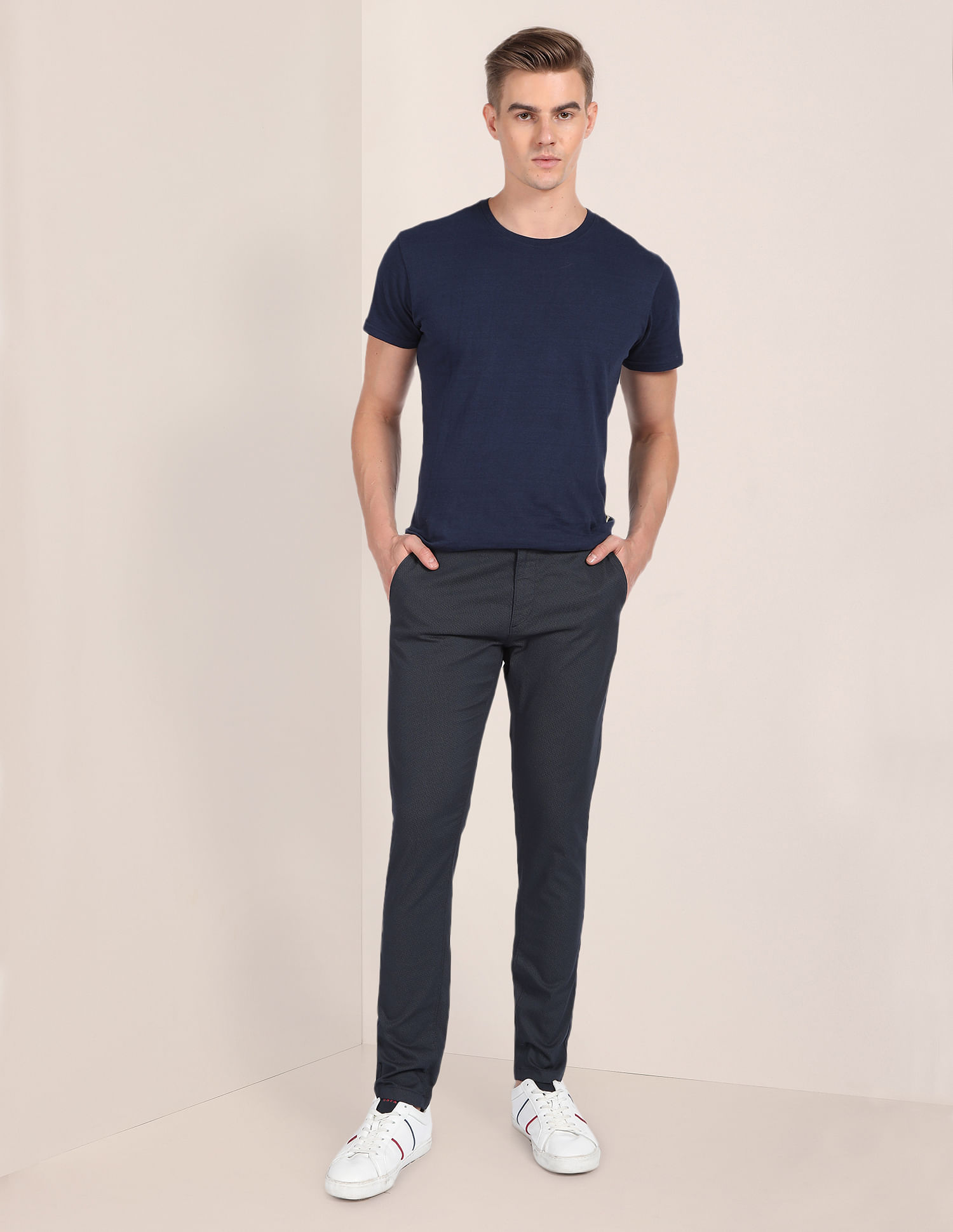 U.S. Polo Assn. Geometric Print Twill Trousers