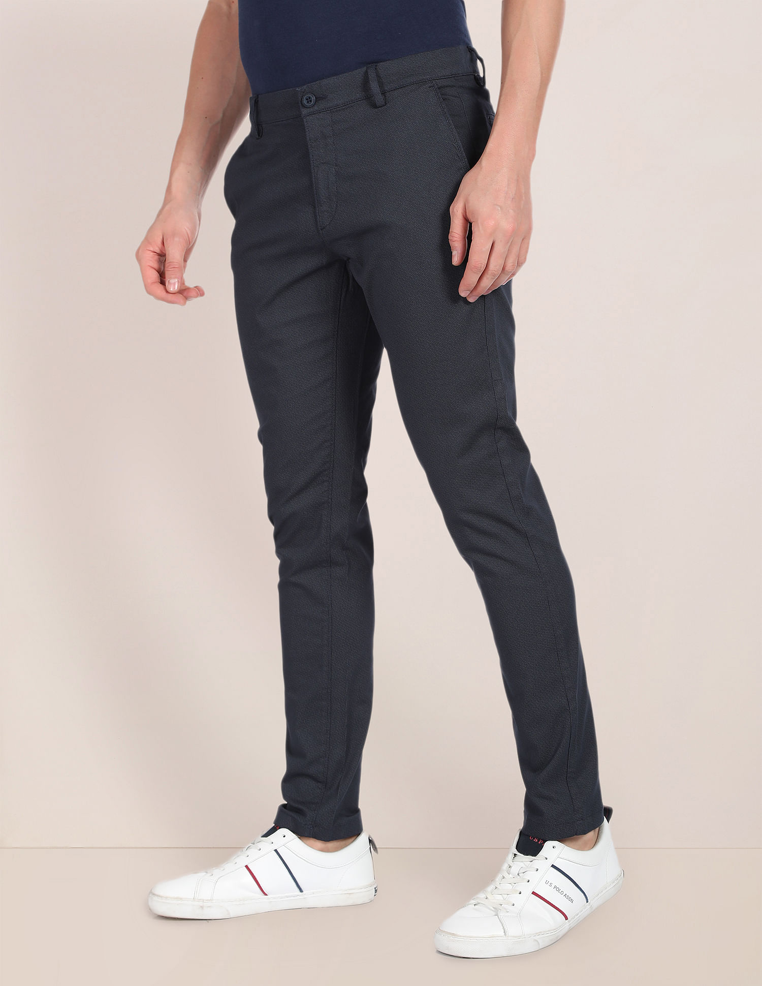 U.S. Polo Assn. Geometric Print Twill Trousers
