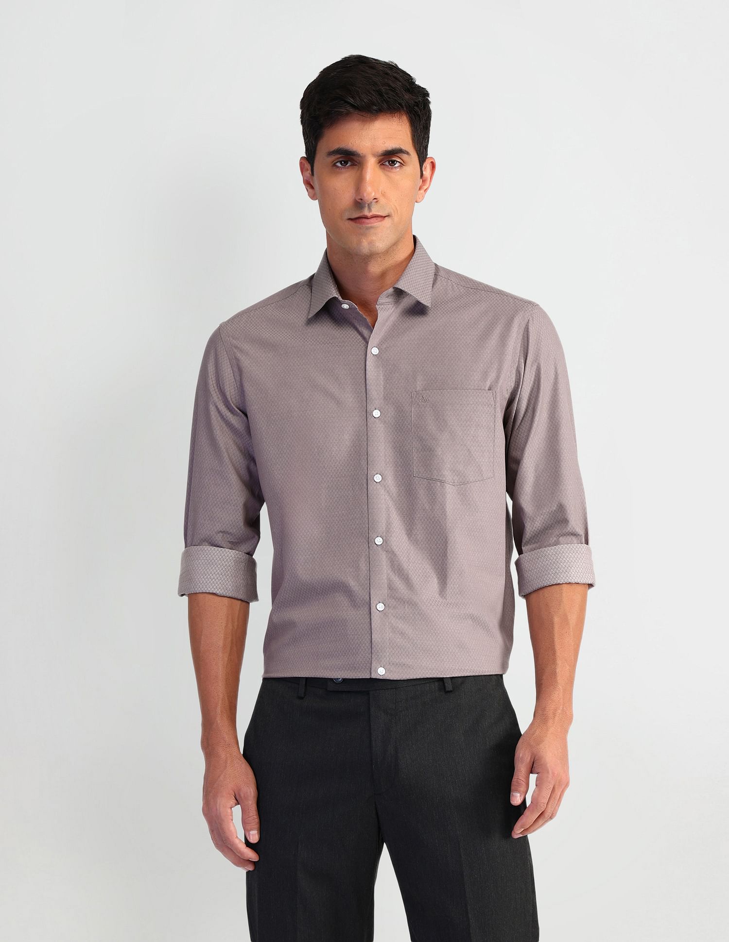 Arrow Manhattan Slim Fit Dobby Shirt