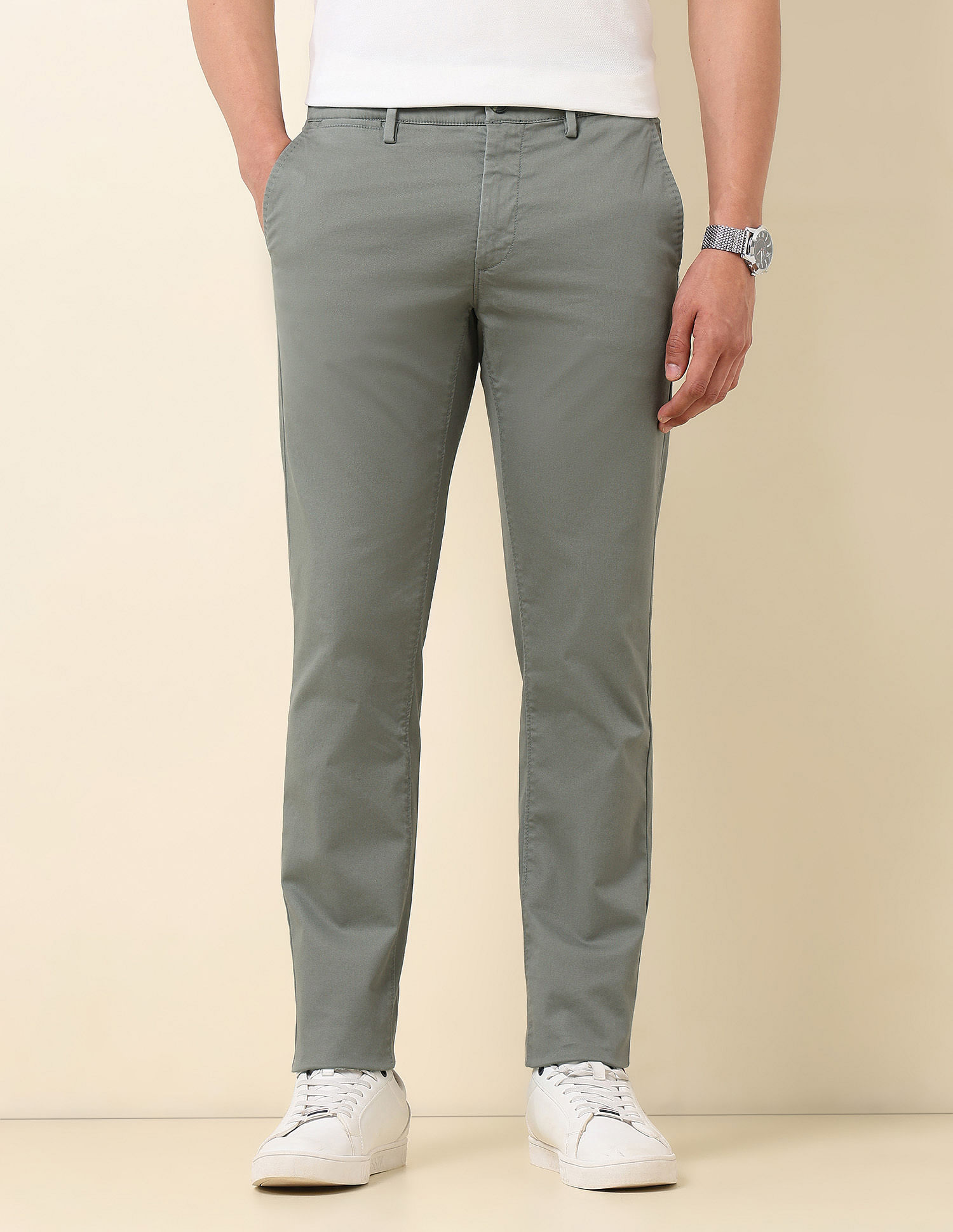 U.S. Polo Assn. Dobby Austin Slim Fit Trousers