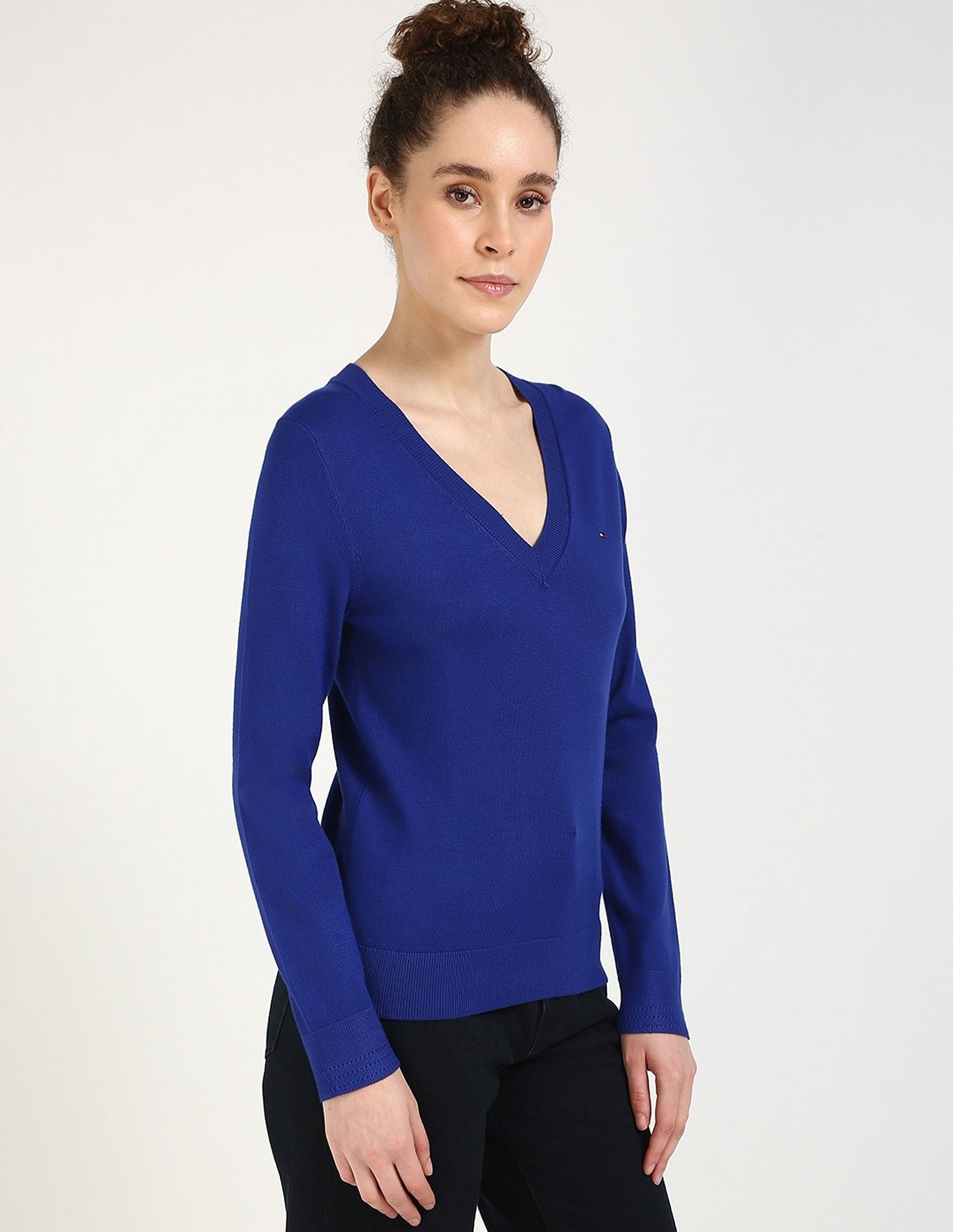 Tommy Hilfiger Regular-Fit Viscose V-Neck Sweater