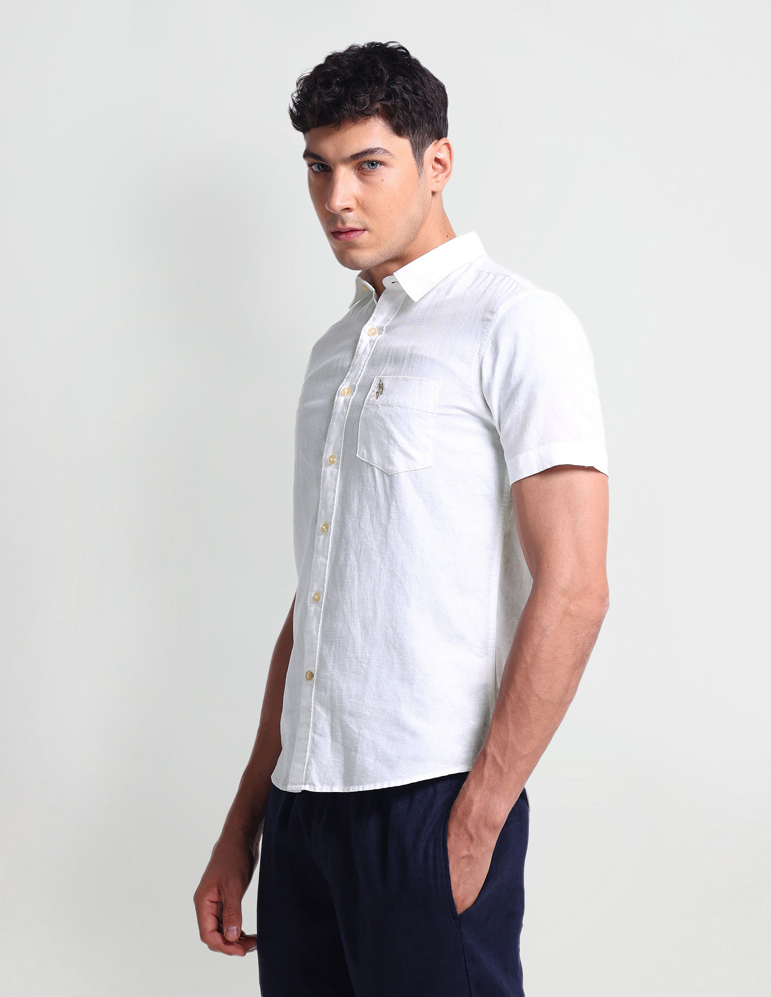 U.S. Polo Assn. Denim Co. Slim Fit Short Sleeve Shirt