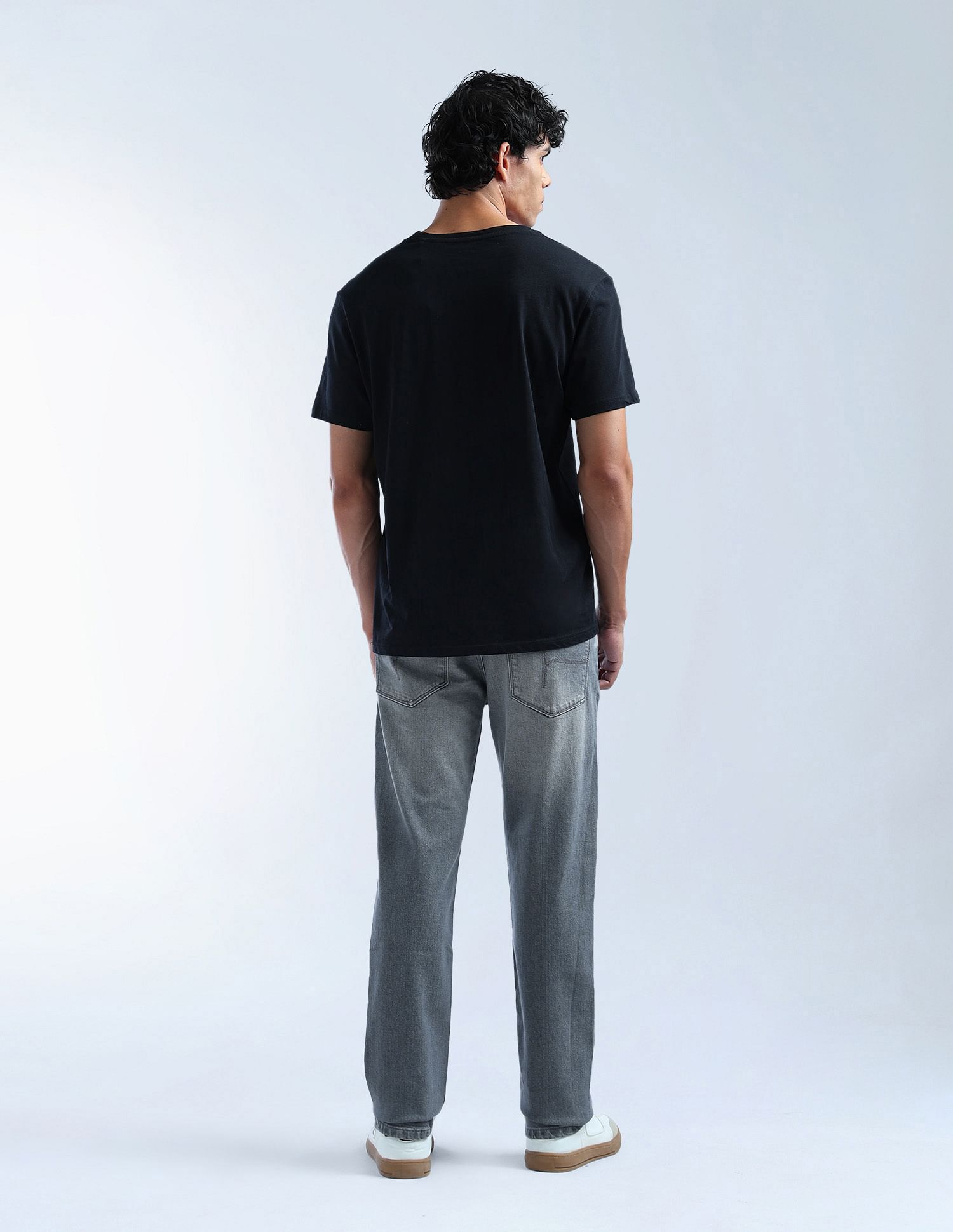 Flying Machine Freddie Slim Straight Fit Whiskered Jeans