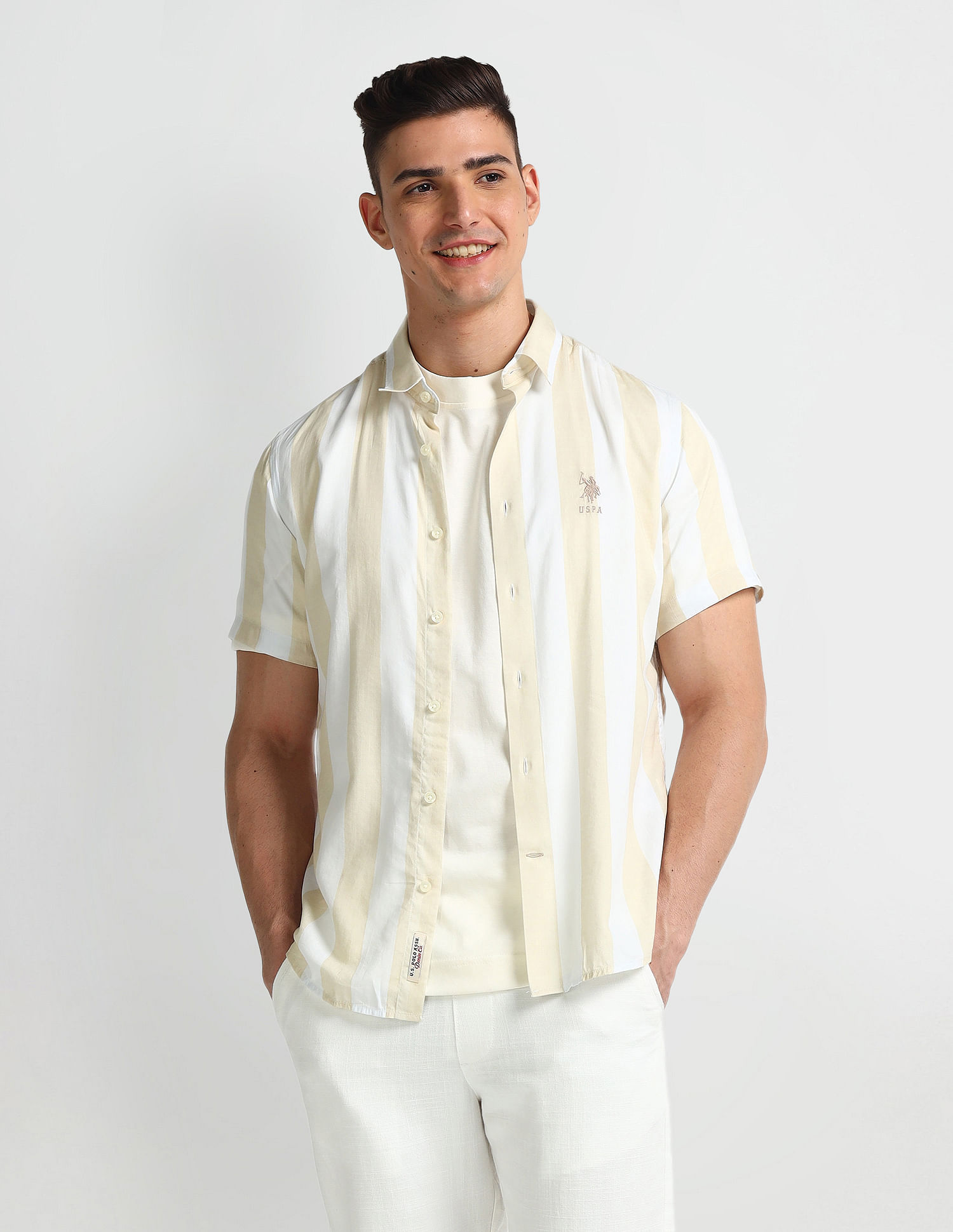 U.S. Polo Assn. Denim Co. Vertical Stripe Slim fit Shirt