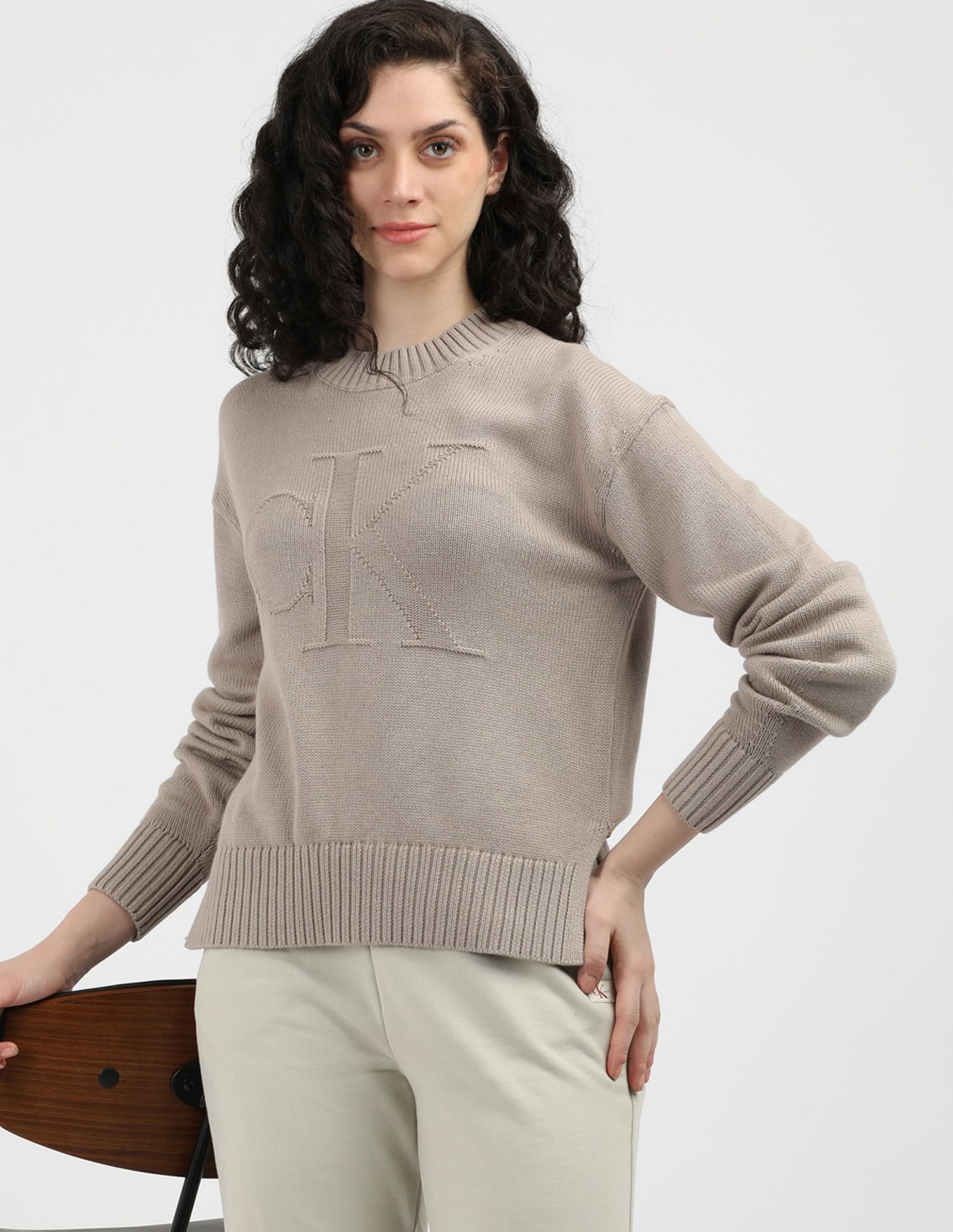 Calvin Klein Jeans Intarsia Loose Sweater