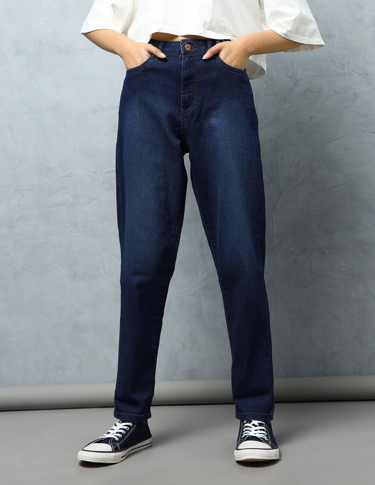 Flying Machine Women Mom Fit High Rise Jeans
