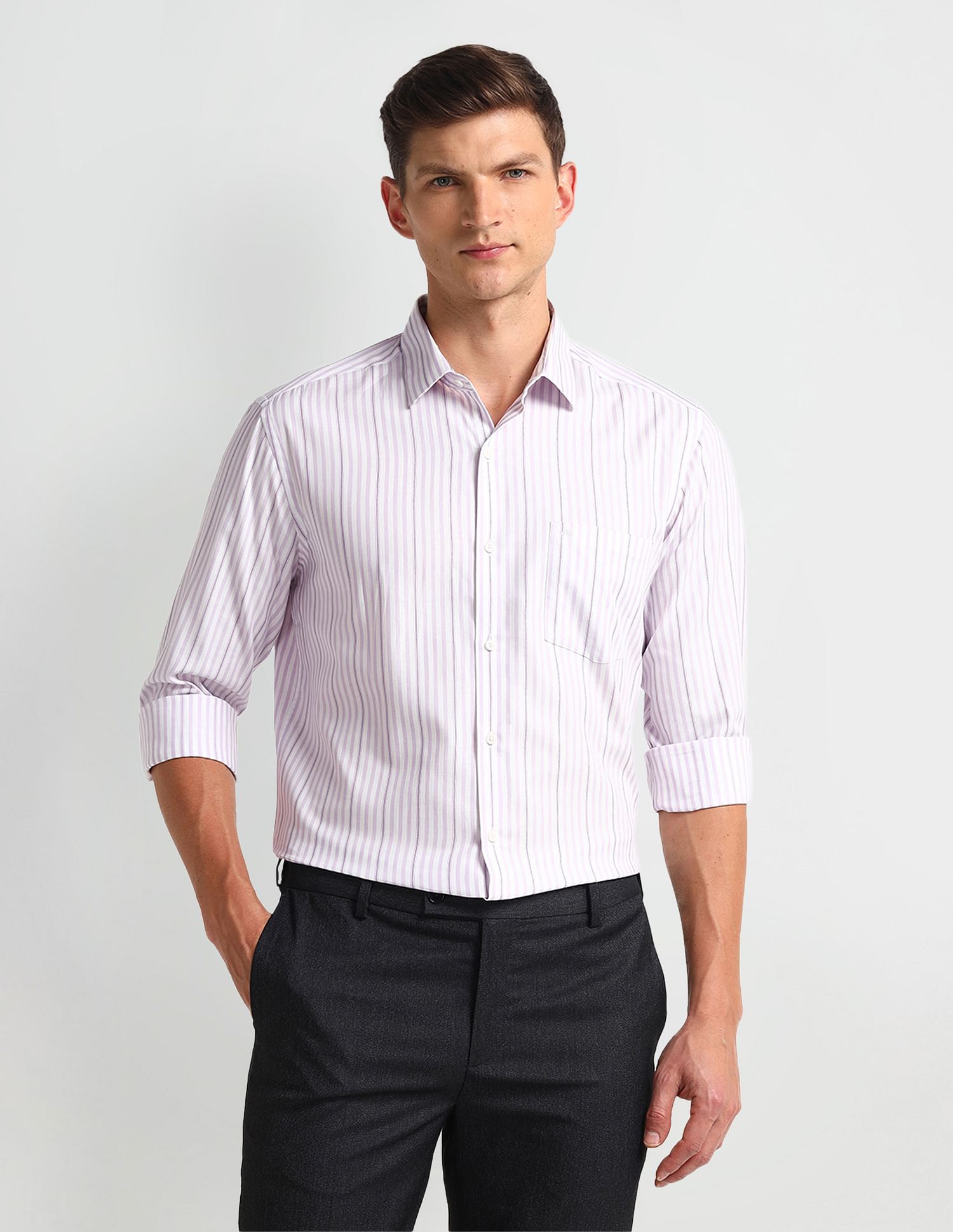 Arrow Manhattan Slim Fit Dobby Shirt