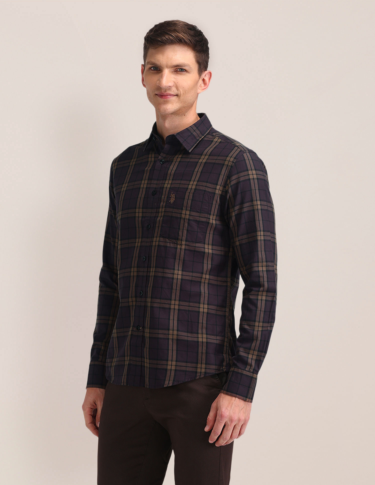 U.S. Polo Assn. Tartan Check Tailored Fit Shirt