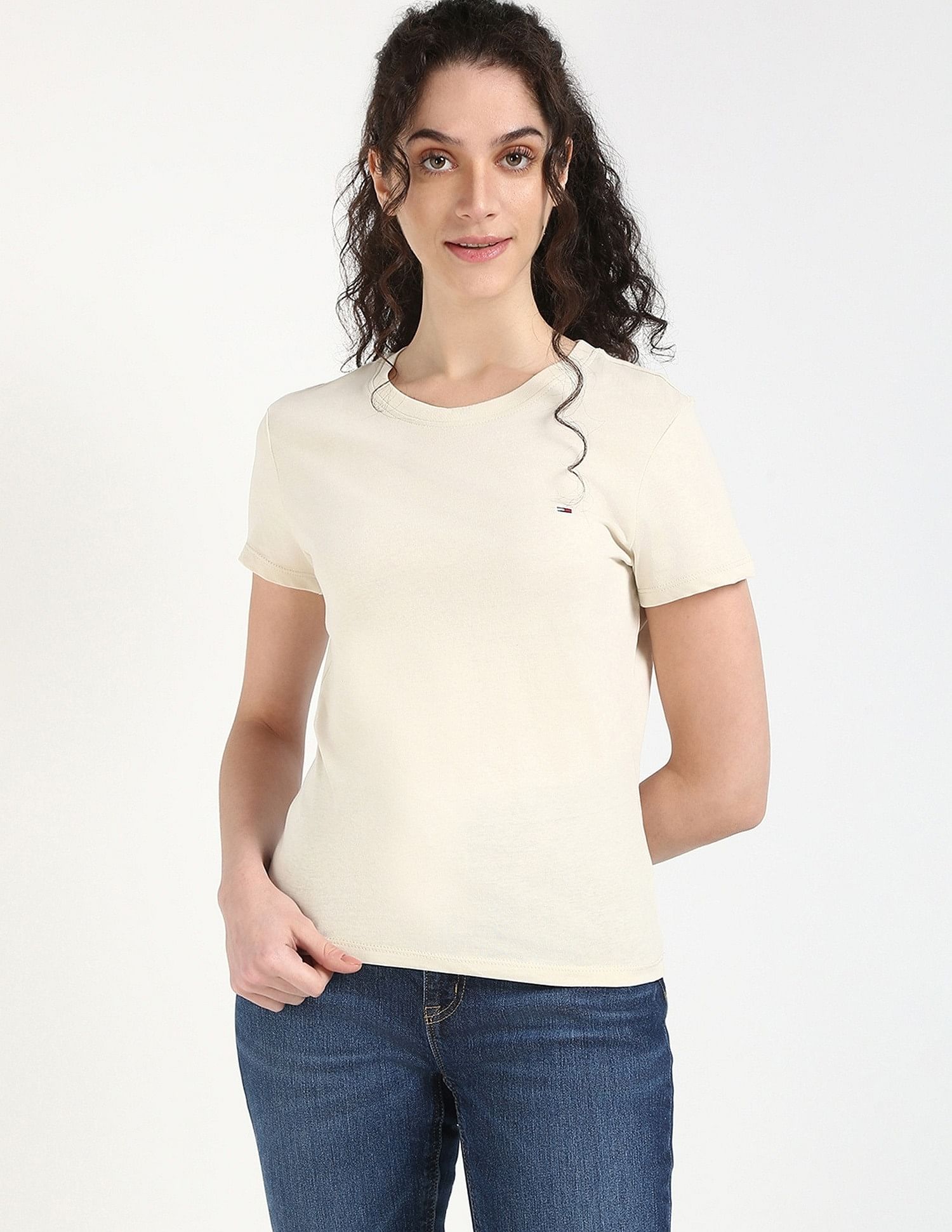 Tommy Hilfiger Solid Slim-Fit Cotton T-Shirt