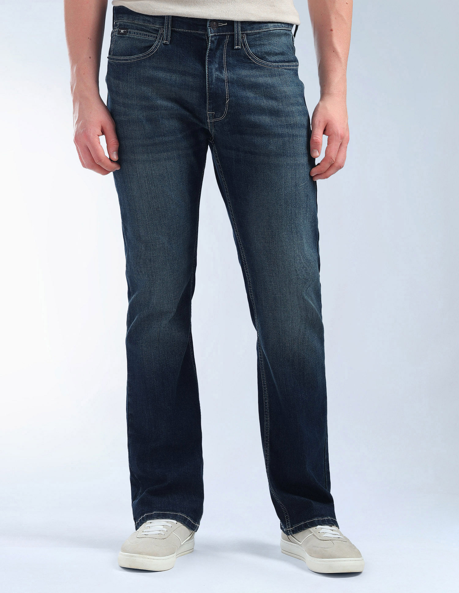 Flying Machine Bruce Bootcut Fit Whiskered Jeans