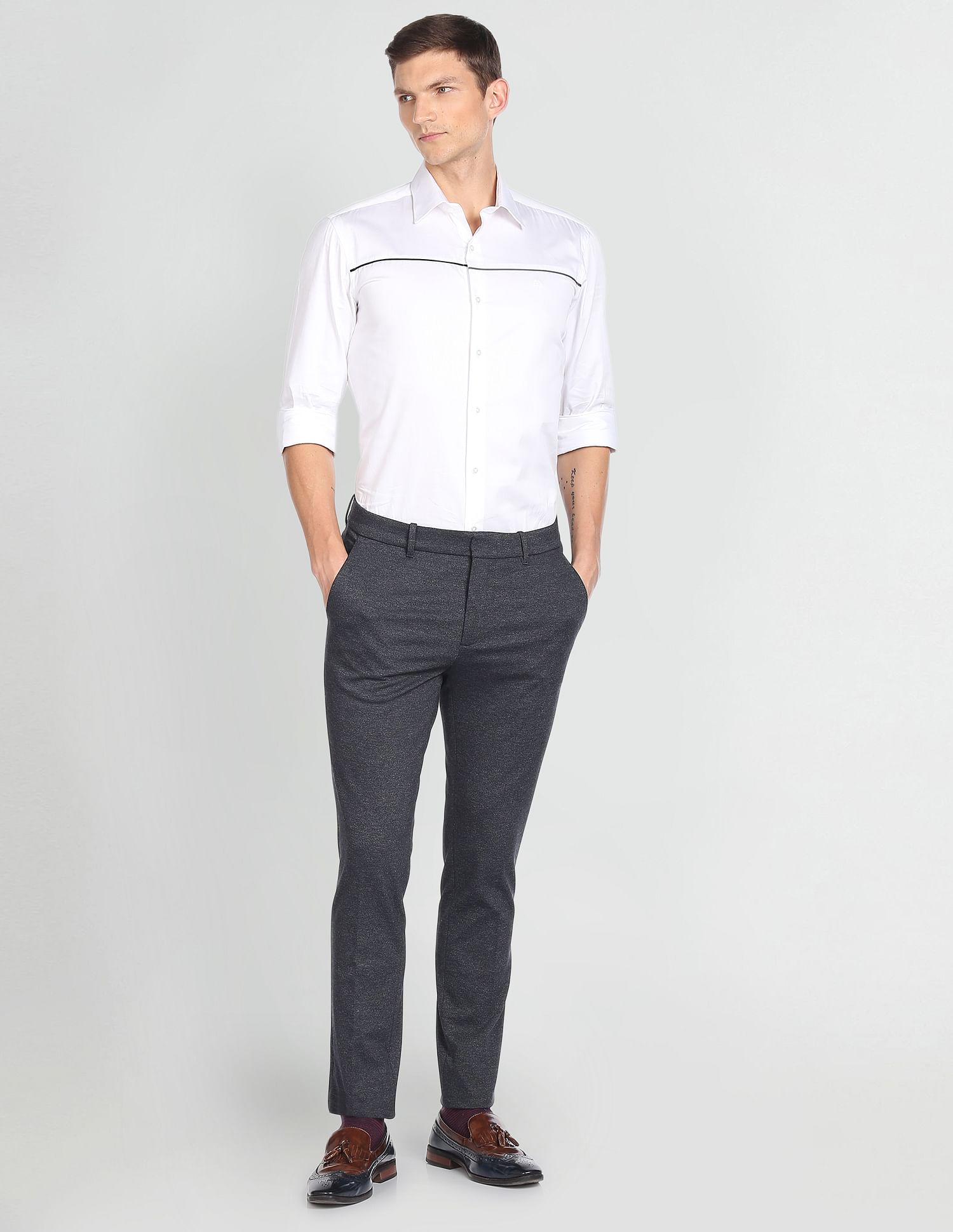 Arrow Newyork Super Slim Fit Autoflex Trousers