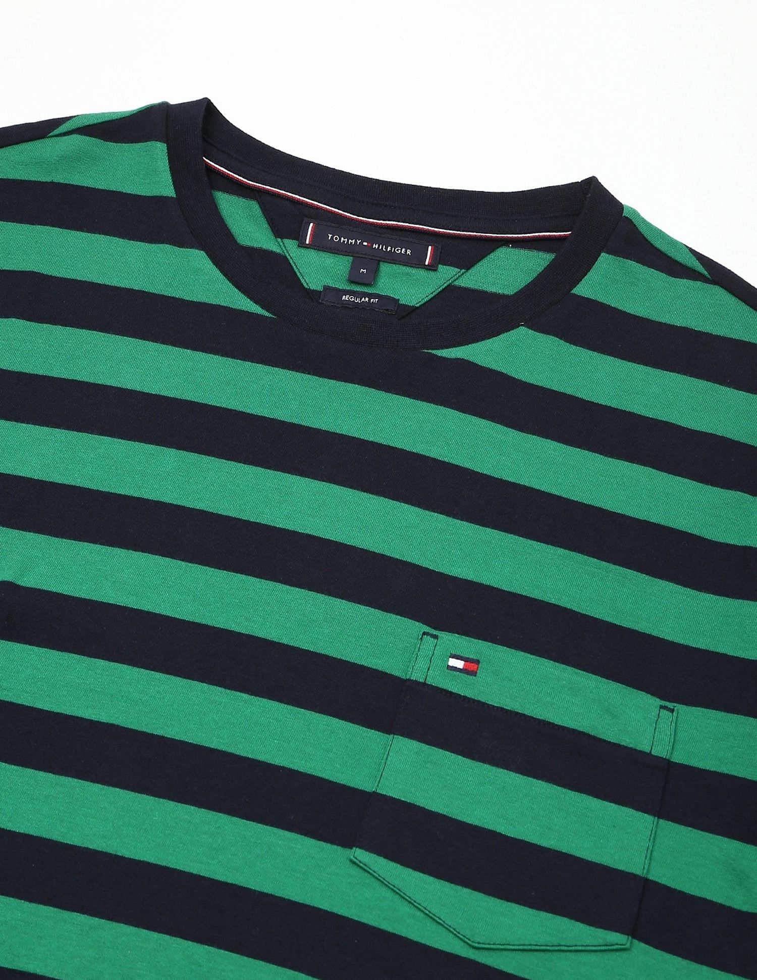 Tommy Hilfiger Striped Regular-Fit Cotton T-Shirt