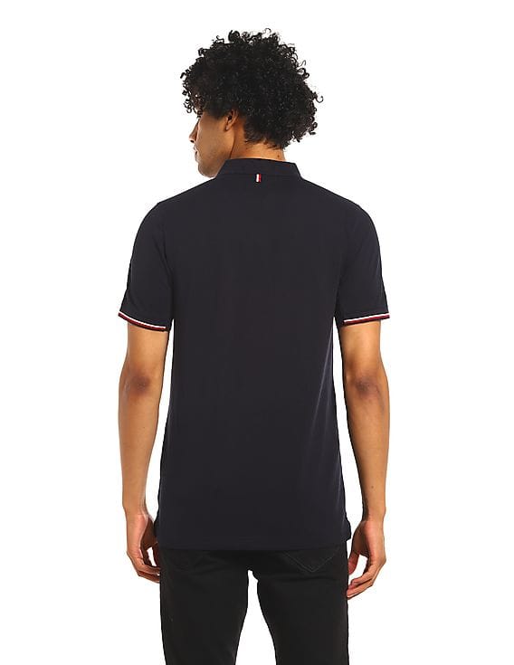 Buy Tommy Hilfiger Men Navy Slim Fit Mercedes Benz Logo Polo Shirt -  NNNOW.com