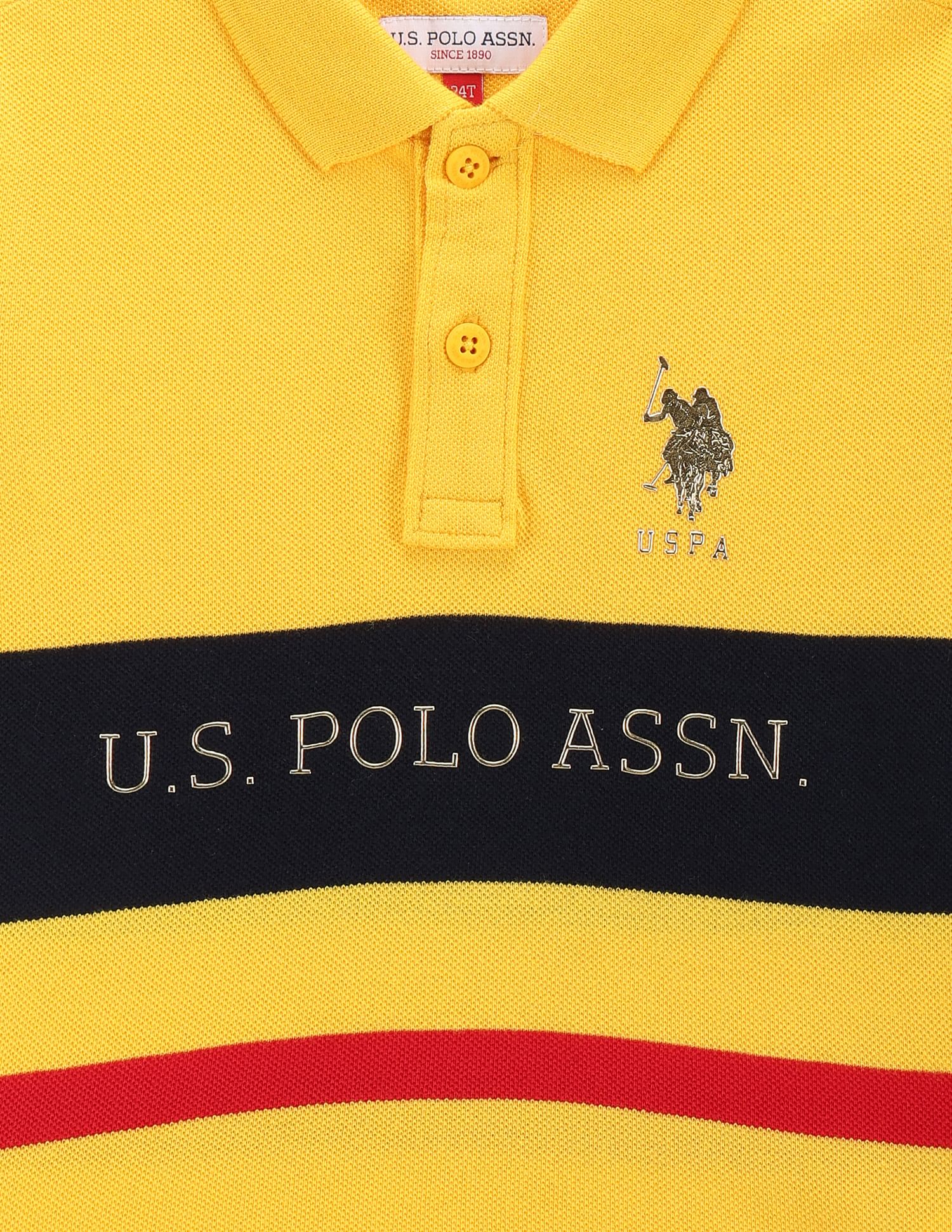 U.S. Polo Assn. Kids Boys Brand Stripe T-Shirt