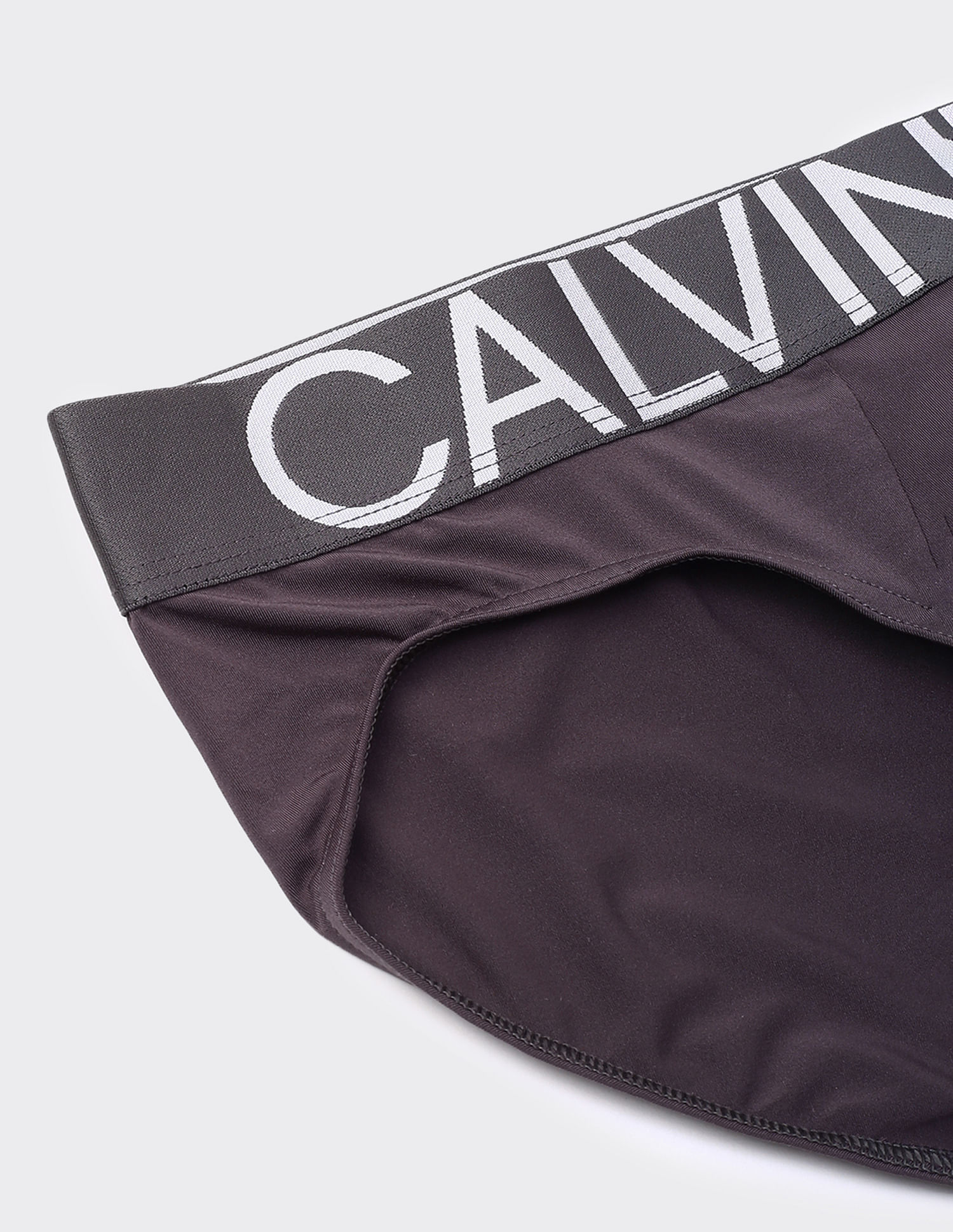 Calvin Klein Underwear Mens Solid Grey Briefs