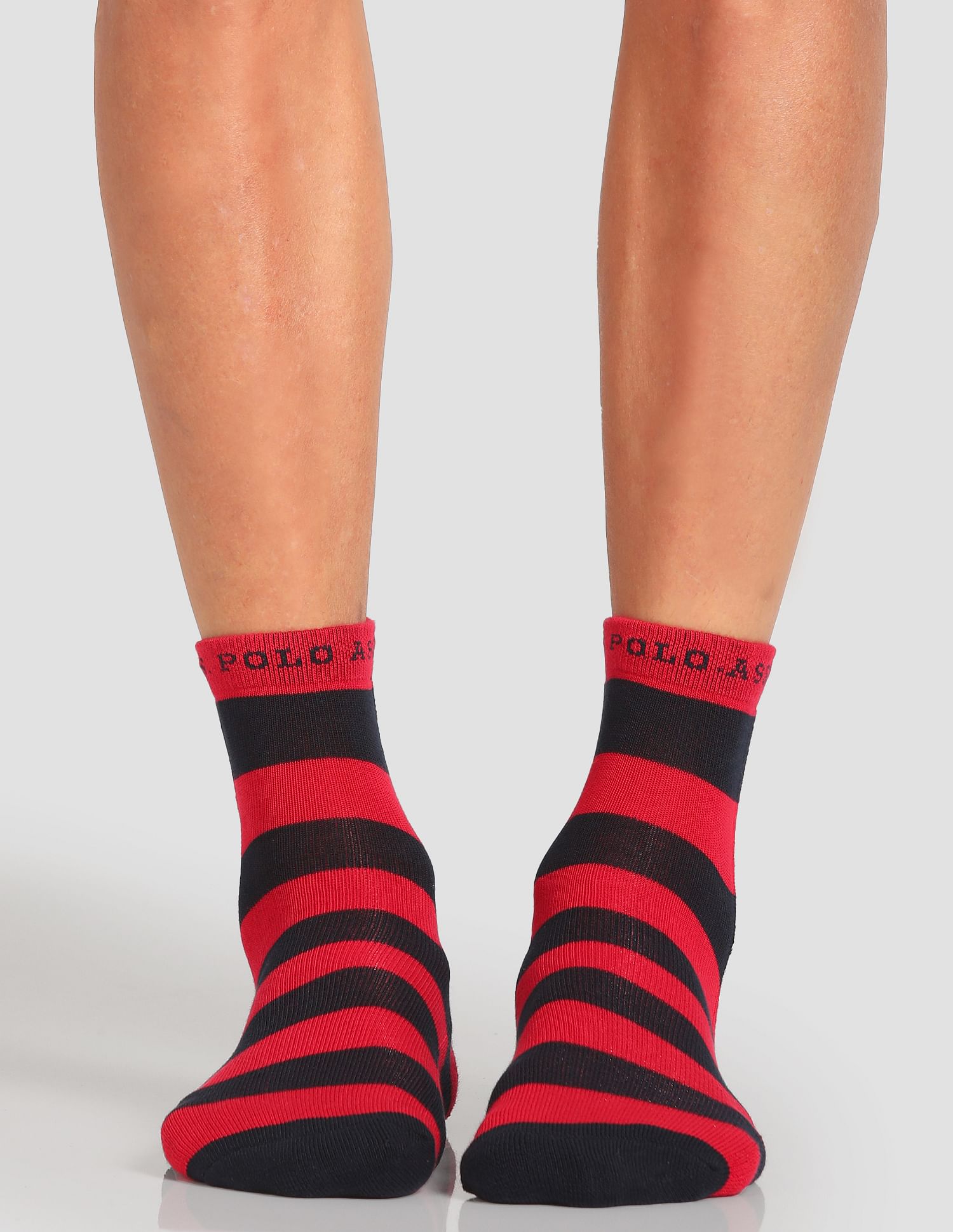 USPA Innerwear Ankle Length Terry Finish ES005 Socks - Pack Of 3