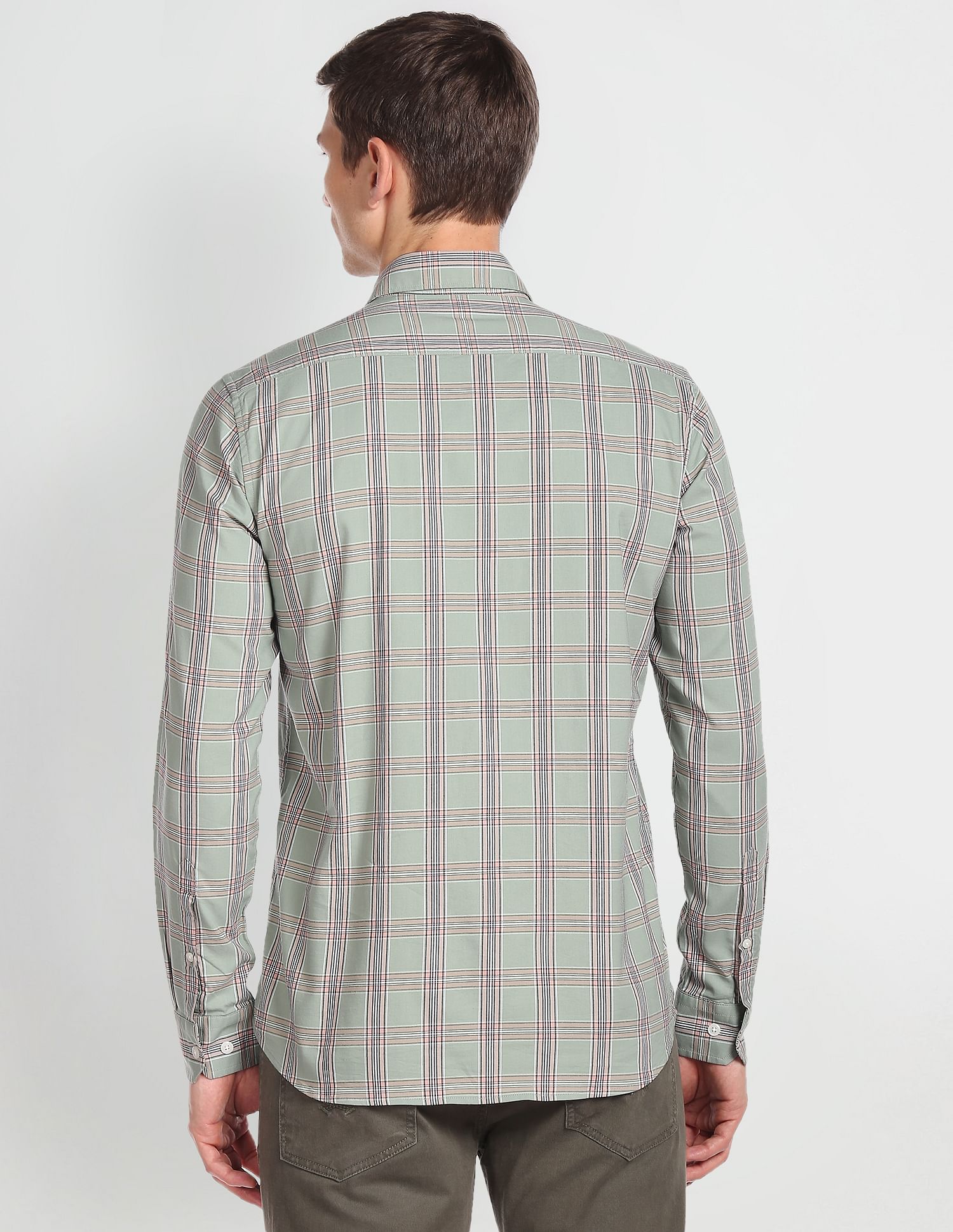 Arrow Sports Tartan Check Twill Shirt
