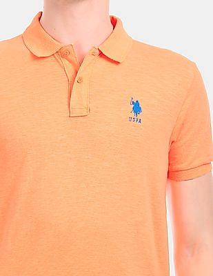 Men's 50/50 Polo Shirt (Orange) – Yazbek USA Mint