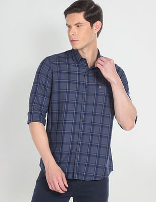 Arrow Sports Tartan Check Cotton Casual Shirt