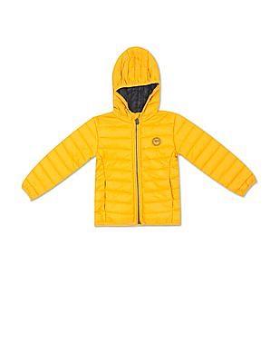 U S Polo Assn Kids Long Sleeve Solid Hooded Jacket