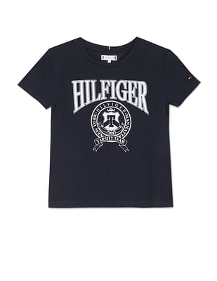 Tommy Hilfiger Graphic-Print Cotton T-Shirt M 12-14 yr - Kidzmax
