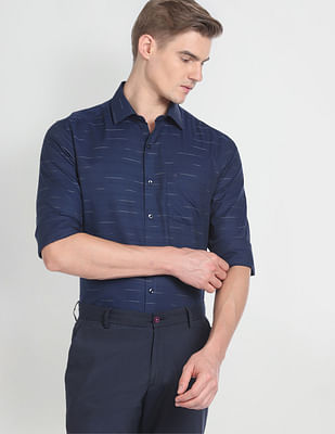 Arrow Horizontal Stripe Formal Shirt