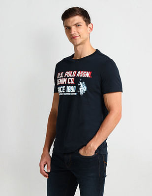 [ JEANS] Cool Essential Polo T-shirt ★大人気★ Buy U.S. Polo Assn. Denim Co. Muscle Fit Typography T-Shirt