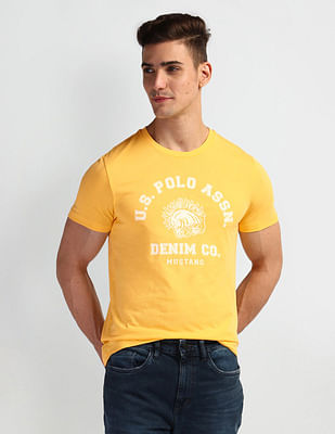 U S Polo Assn Denim Co Brand Print Crew Neck T-Shirt