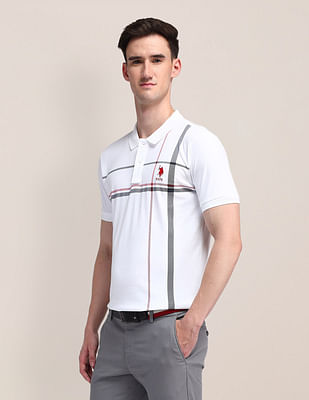 U S Polo Assn Horizontal Striped Slim Fit Polo Shirt