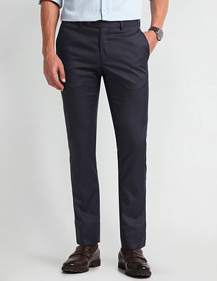 Arrow Mid Rise Carson Tapered Fit Trousers