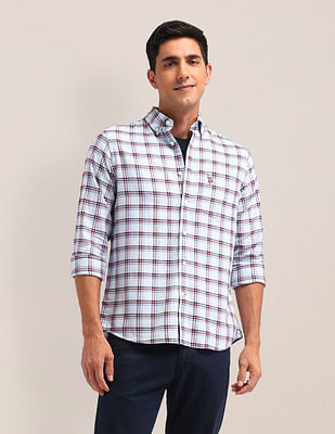 U S Polo Assn Dupplin Checked Tailored Fit Shirt