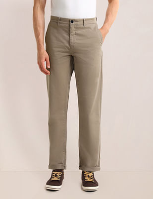 U S Polo Assn Riley Slim Fit Solid Trousers