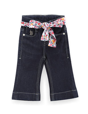 U S Polo Assn Kids Girls Mid Rise Bootcut Jeans