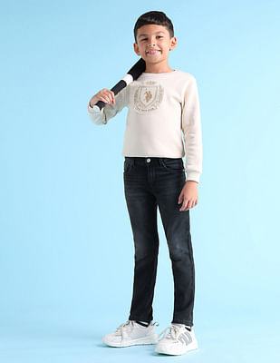 U S Polo Assn Kids Boys Slim Fit Blue Jeans