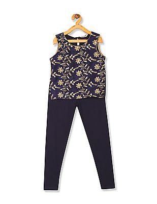 girls top and leggings set