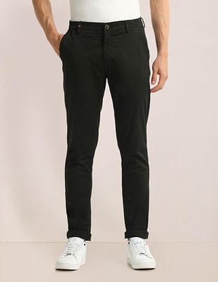 U S Polo Assn Austin Fit Solid Trousers